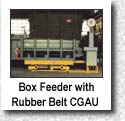 Box feeder with rubber belt "CGAU"