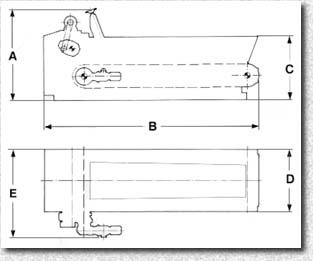 Box feeder with rubber belt type CGAU - dimensions