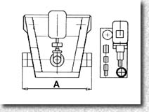 Roller avoid-stone type PV - dimensions