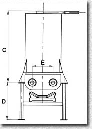 Silo Doser type SA 14 - dimensions