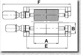 Roller avoid-stones type SPR - dimensions